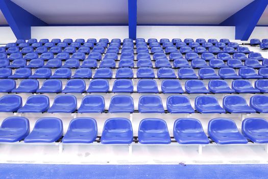 Blue seat at Thep Hasadin Stadium in Thailand
