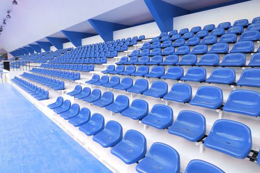 Blue seat at Thep Hasadin Stadium in Thailand