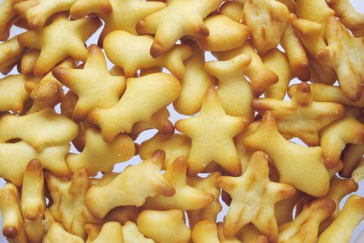 extreme closeup of a delicious salted cookies