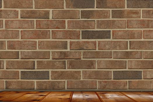 grunge interior with brick wall