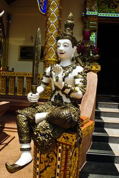 Statue of Thai style guardian angel