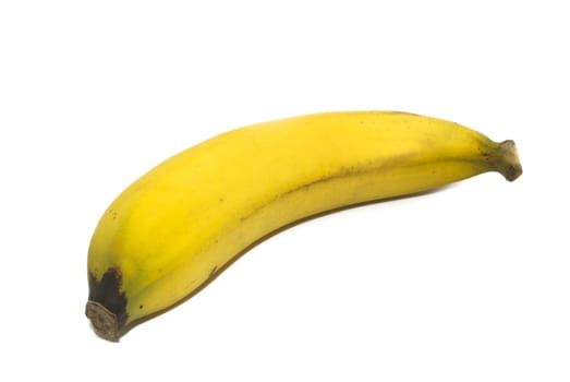 Ripe banana isolated on white background