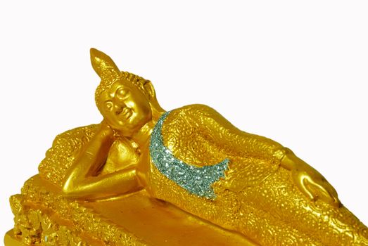 Golden Buddha with Isolated
