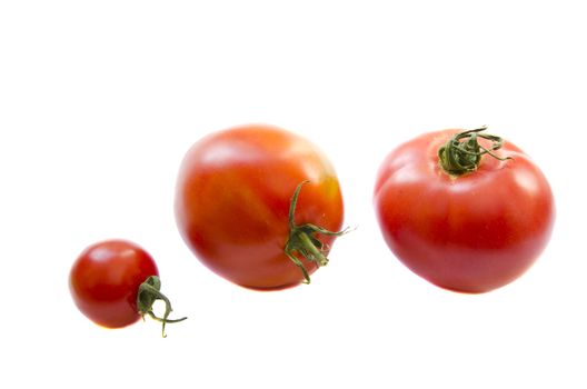 Tomato vegetable isolated on white background. Healthy natural foods.