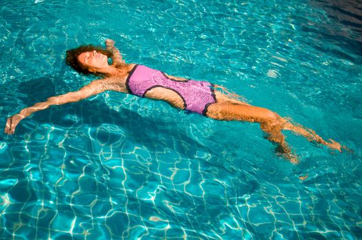 girl in pool