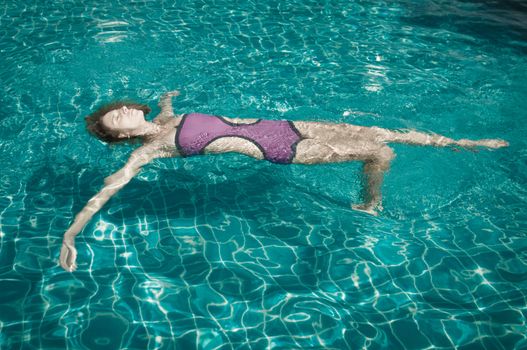 girl in pool