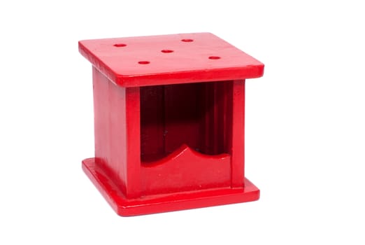 old red foot warmer stove