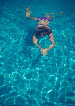 girl in pool