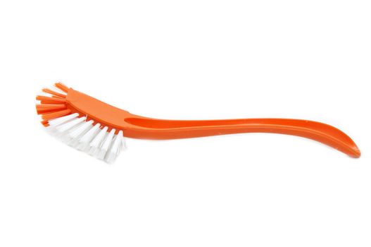 brush for cleaning the toilet bowl on a white background