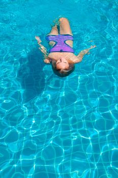 girl in pool