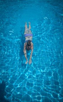 girl in pool