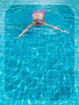 girl in pool