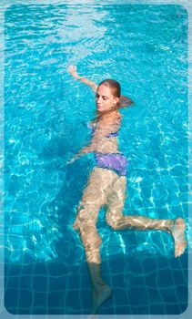 girl in pool