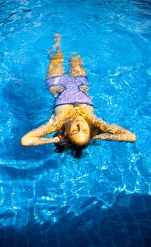 girl in pool