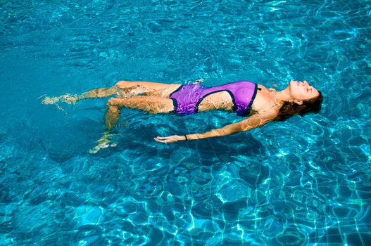 girl in pool