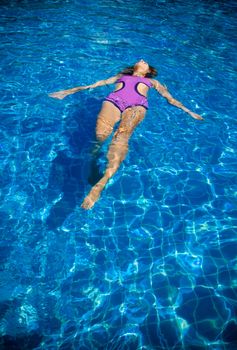 girl in pool