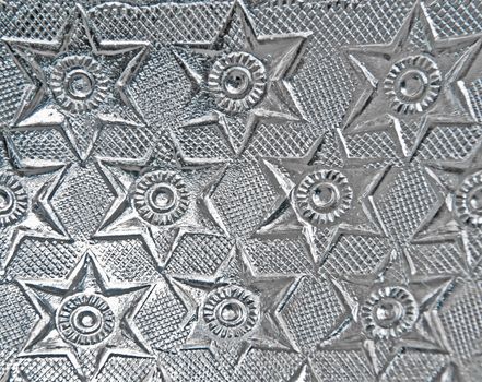 star texture of  stainless steel