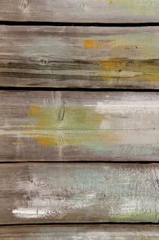 Abandoned building wooden walls of the plank background.