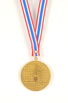 gold medal on white background