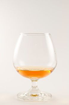 whisky glass on white background