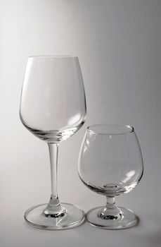 whisky glass on white background