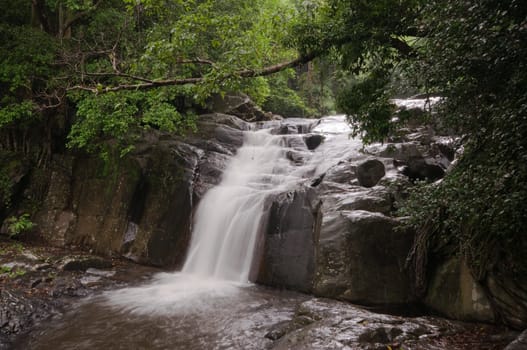 pa la-u waterfall,in Kang Krachan national park Thailand
