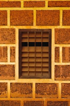 background of stone wall with window