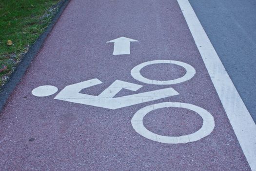 Stock Photo - Bicycle Road Marking