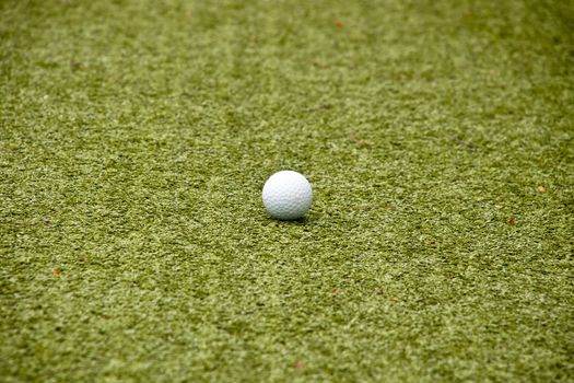 golf ball on green grass