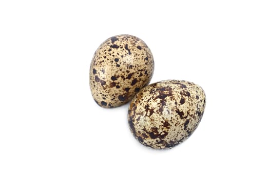 quail eggs isolated on white background