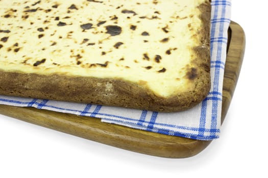 Cheesecake made ​​from rye flour with curd