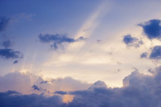 Overcast beautiful sky before a thunderstorm-background