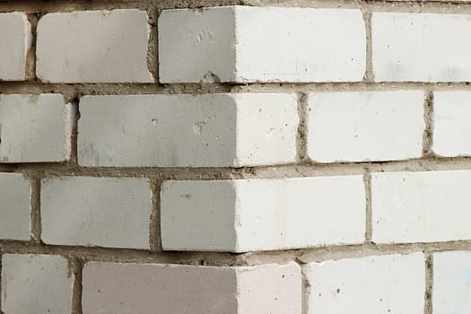 The angle of the old brick buildings