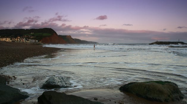 Seascape on the Devon coastline