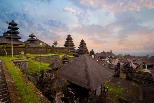 Besakih complex Pura Penataran Agung , hindu temple of Bali, Indonesia