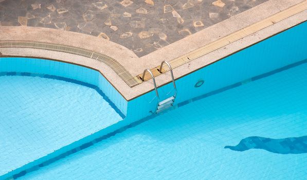 Corner of the pool in the resort area.