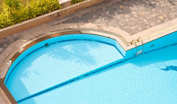 Corner of the pool in the resort area.