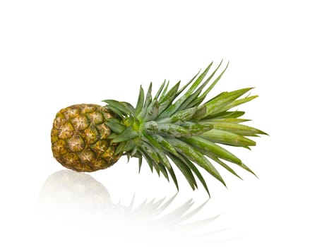 Fresh pineapple isolated on white background