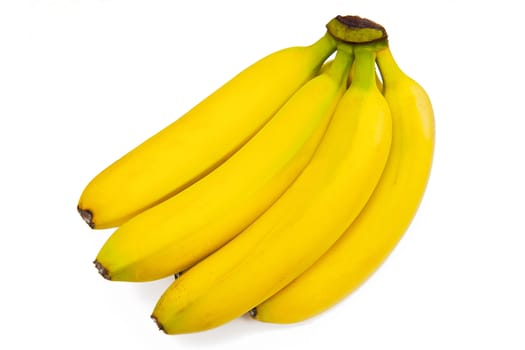 Bananas isolated on the white background