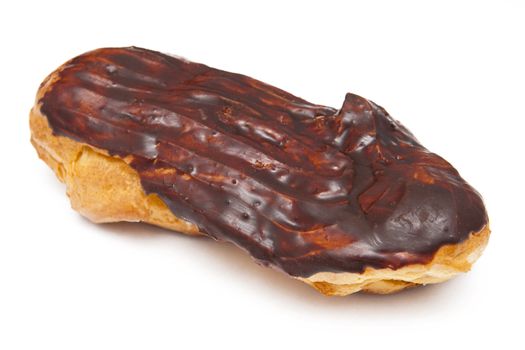 Eclair isolated on the white background