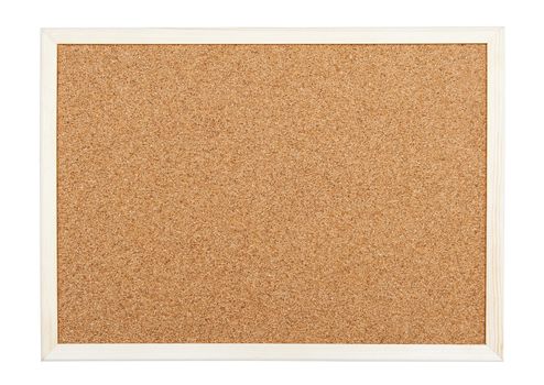 Corkboard isolated on the white background