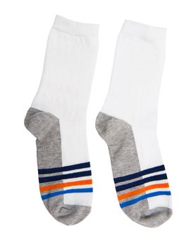 Socks isolated on the white background