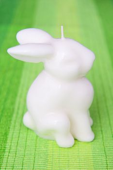 Bunny candle on the green