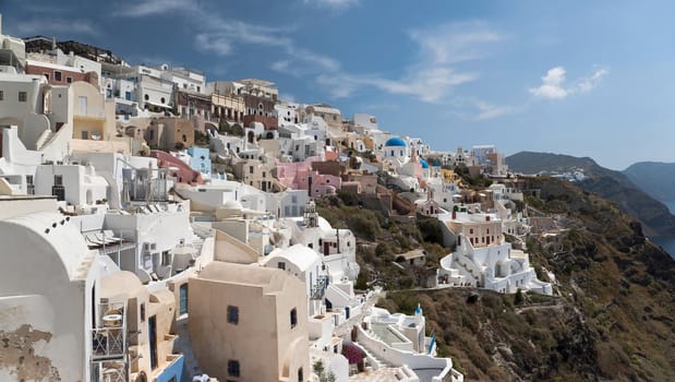 Ia buildings of typical architecture in Santorini island