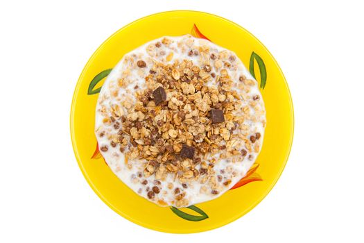 Muesli isolated on the white background