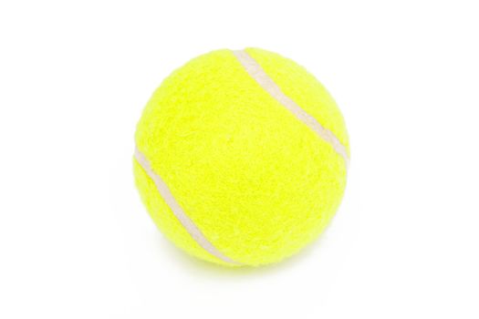 Tennis ball isolated on the white background