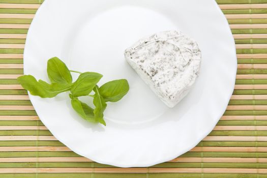 Blue cheese and fresh basil