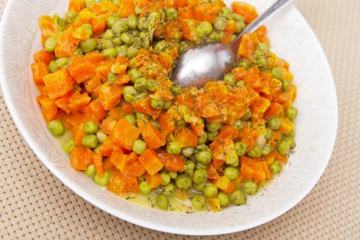 Carrots and peas