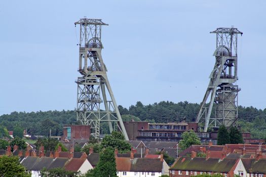 clipstone pit stocks at clipstone village mansfield nottinghamshire england