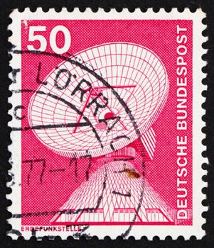 GERMANY - CIRCA 1975: a stamp printed in the Germany shows Radar Station, circa 1975